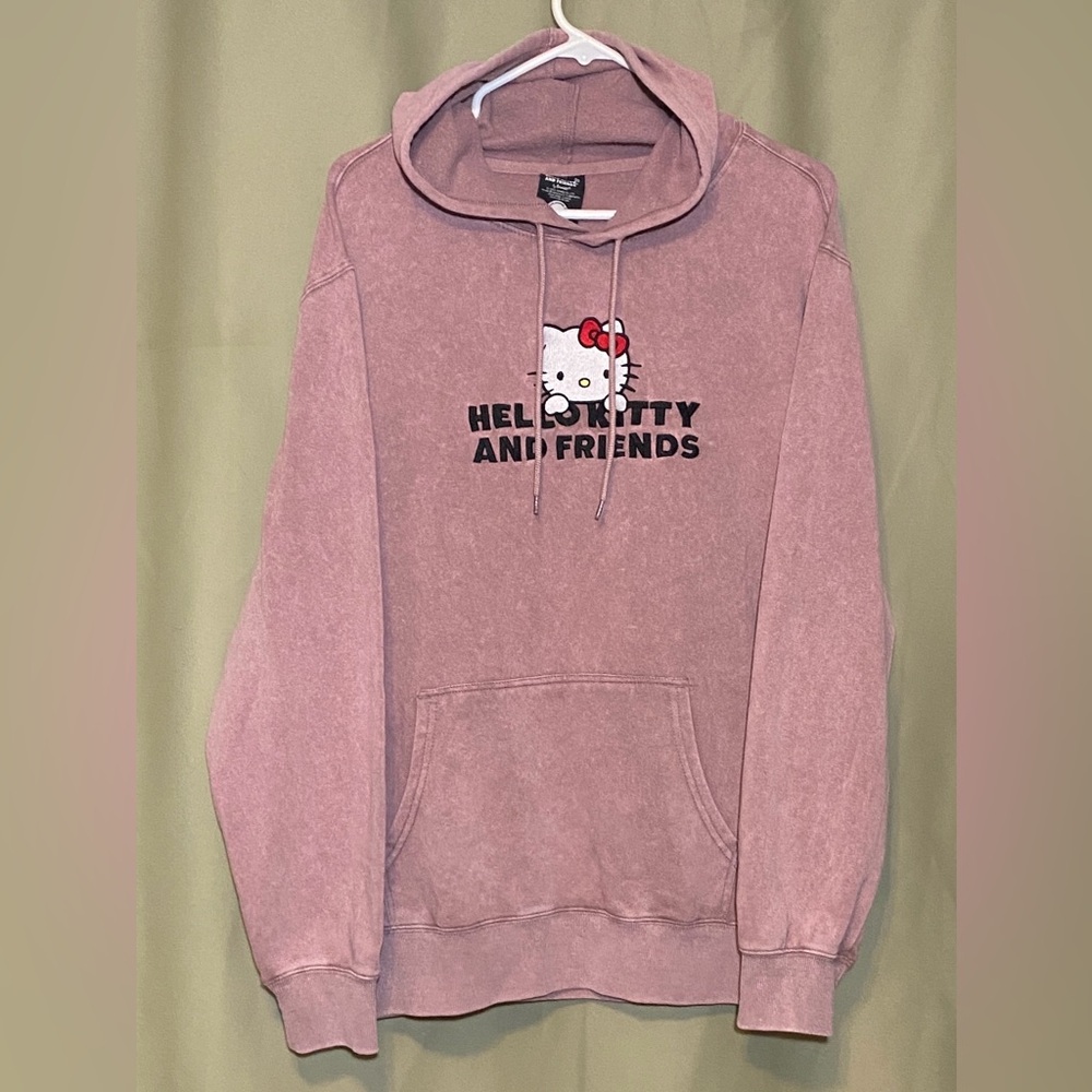 Sanrio Brown Hoodie Hello Kitty and Friends Graphic Hoodie Sweatshirt L (42/44)